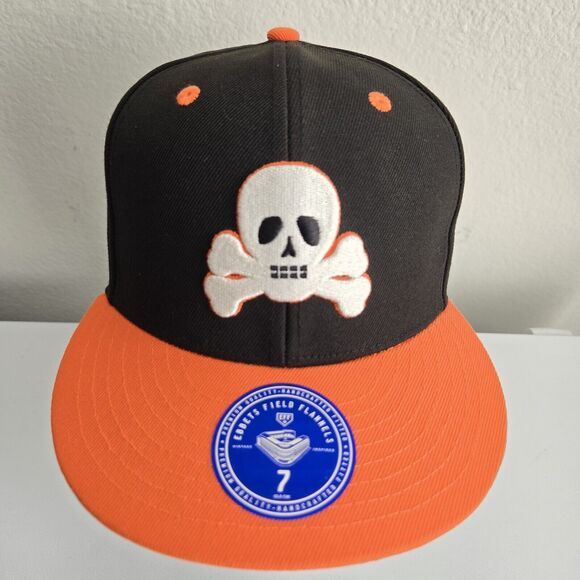 SIOUX CITY GHOSTS EFF DNA EBBETS Field Black Orange Fitted HAT Size 7 Mens NEW - Picture 1 of 6